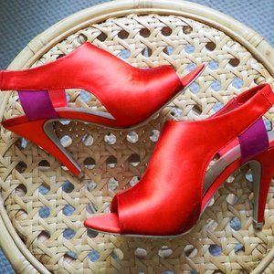 NWOT Nine West Satin Sling Heel - Size 7